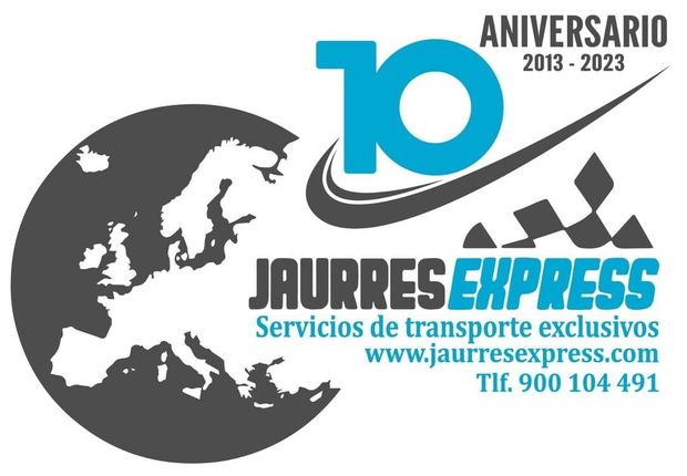 Un logotipo para una empresa llamada Jaunres Express
