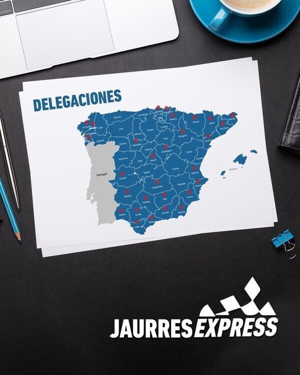 Un trozo de papel con un mapa de España.