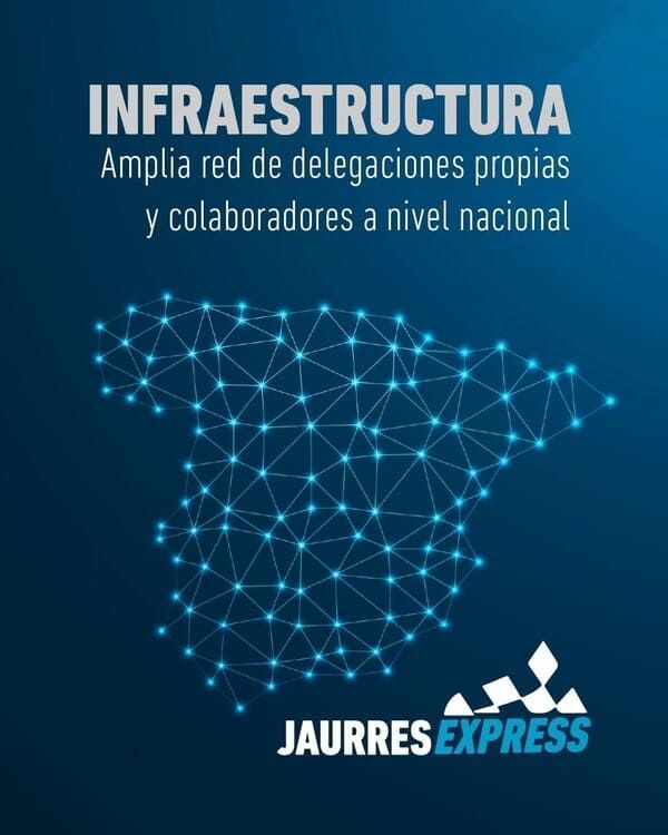 Un fondo azul con un mapa y las palabras infraestructura